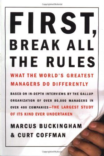 First break all the rules - book