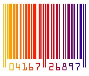 Barcode colourful image