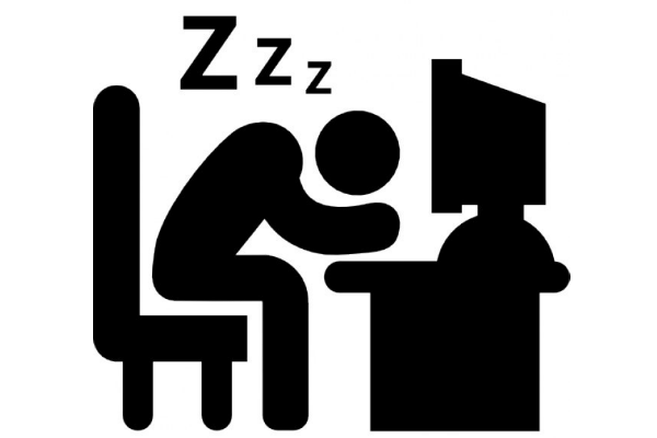 man-sleeping-computer clipart