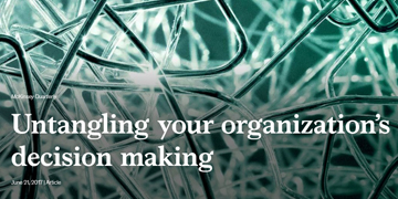 Untangling your organization’s decision making