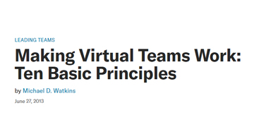 making virtual team