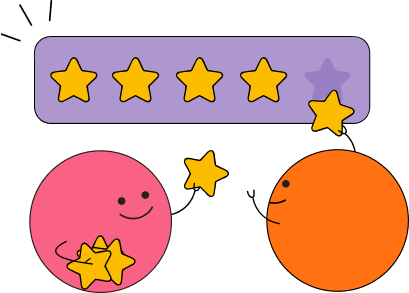 smiley faces star rating image