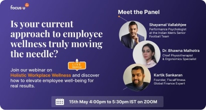 Webinar on Workplace Wellness: Boost Employee Engagement & Well-Being