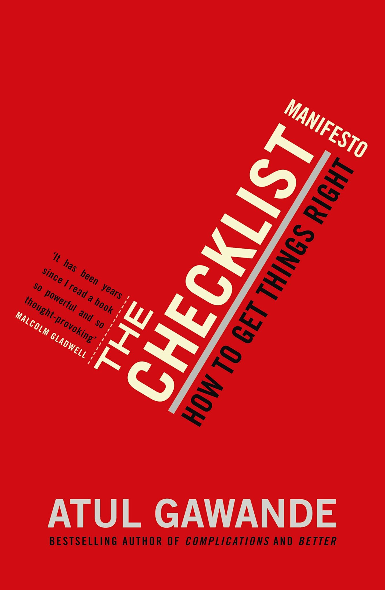 Book Learning: The Checklist Manifesto by Atul Gwande