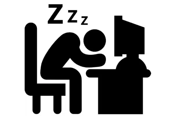 man-sleeping-computer clipart