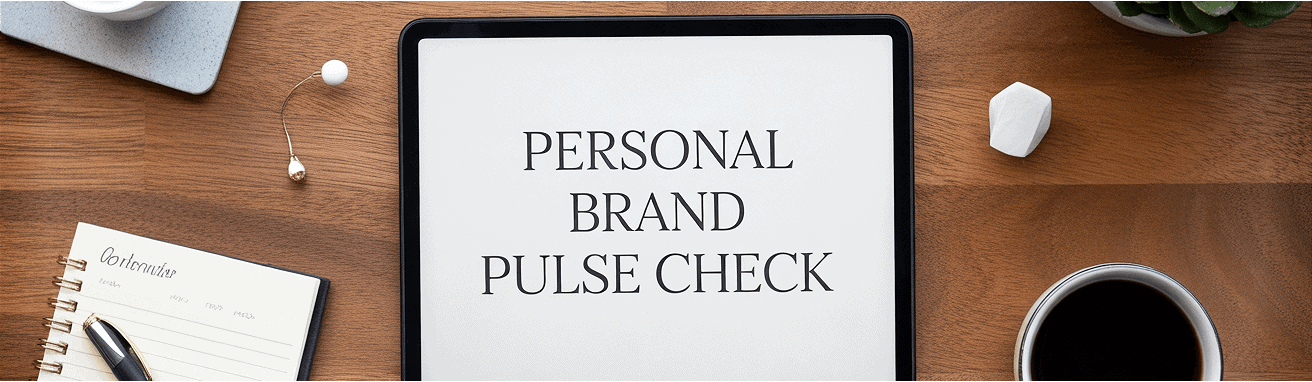 Personal Brand Pulse Check: Are You Managing the Brand Behind Your Work?